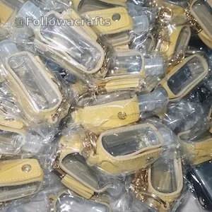 Leather Sanitizer Keychain